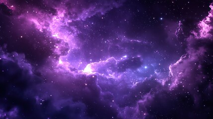Fototapeta premium A Beautiful Nebula Filled With Stars In Deep Space