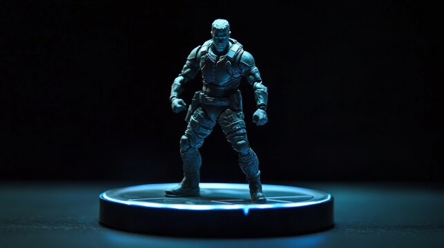 Fototapeta Action Figure Display - Gaming Hero