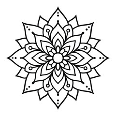 Abstract mandal design vector art