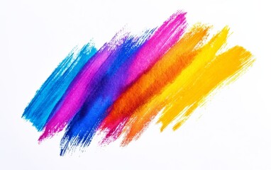 Vibrant Colorful Abstract Brushstrokes