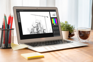 Architectural design modish software application for architect business and professional designer
