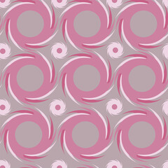 seamless abstract retro pattern in pink and purple tones