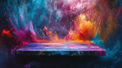 Explosive Colorful Powder Explosion Display