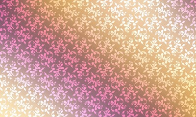 Elegant floral pattern in soft colors creates a soothing ambiance for any decor