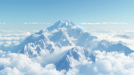 snow covered mountains