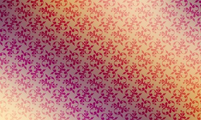 Intricate floral patterns blend vibrant hues in an elegant design