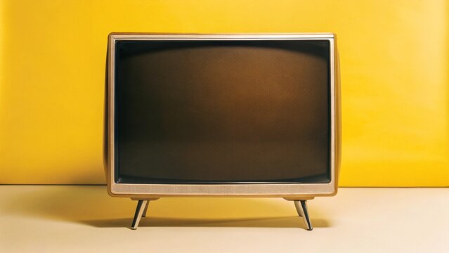 Minimalistic Digital TV Illustration with Clean Lines