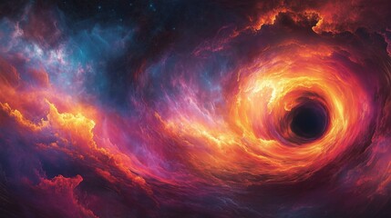 Ethereal Space Storm – Sci-Fi Fire and Energy Spiral