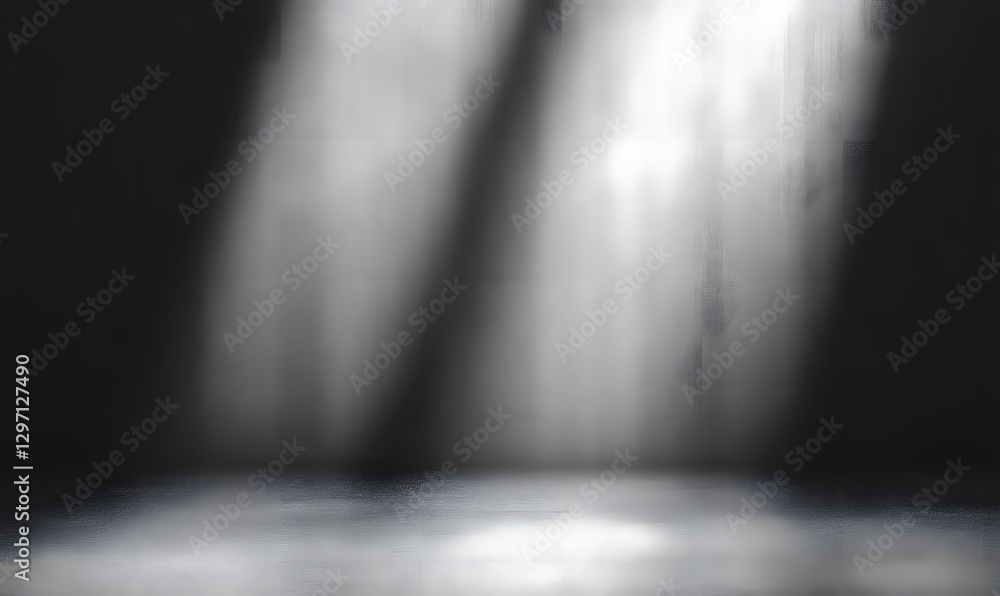 Poster grayscale gradient background with fine grain texture suitable for minimalist designs, product mocku