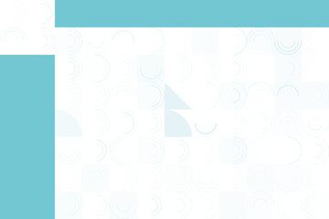 Obraz premium Soft Blue and White Abstract Pattern with Geometric Shapes and Circular Designs on Light Background