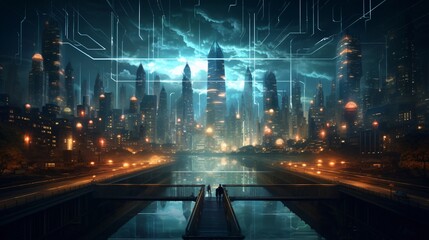 the integration of smart technology within urban landscapes