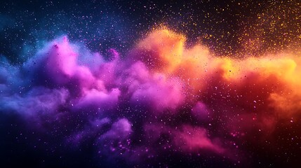 Naklejka premium Vibrant Color Explosion Abstract Art Background