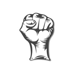 Raised Hand Fist Protest Revolution