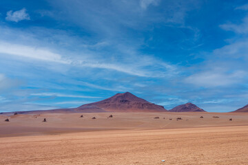 Eduardo Avaroa Andean Fauna National Reserve, Blanca, Verde, Salvatore Dali Desert, Bolivia. Best landscape of Bolivia, wallpaper