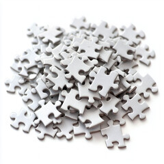 puzzle pieces isolated