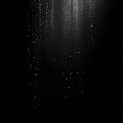 Obraz premium rain isolated on black backgroun