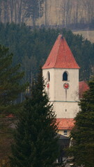 Kirchturm der Pfarrkirche Unteraspang