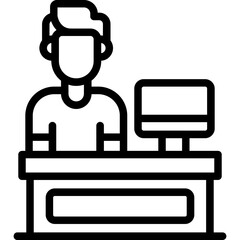 Naklejka premium Pharmacy Counter Icon
