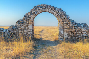 The ancient ruins of Konye-Urgench, Turkmenistan, historic and mystical