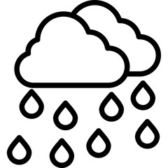 Rain Cloud Icon