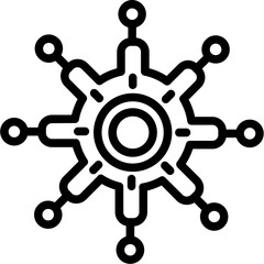 Obraz premium Automated System Icon