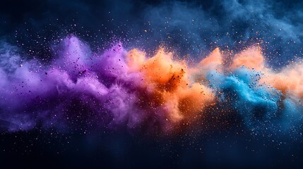 Fototapeta premium Vibrant Color Explosion Abstract Art Display