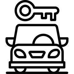 Car Rental Platform Icon