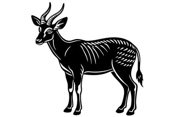 Obraz premium Goral Vector Art. Adding Wildlife Charm to Your Digital Creations