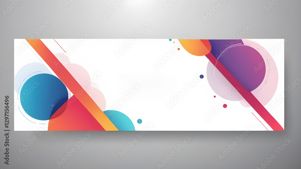 Poster abstract web banner design template. banner - design element
