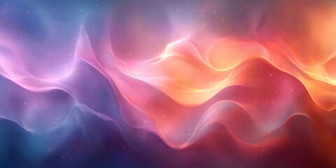 Obraz premium Colorful abstract waves flowing across space background