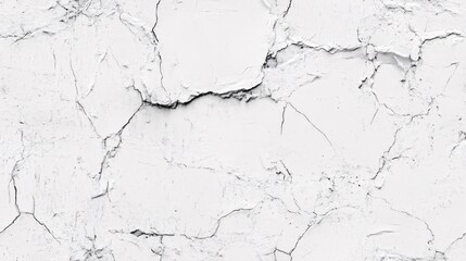 Obraz premium White Cracked Wall Texture Seamless Background