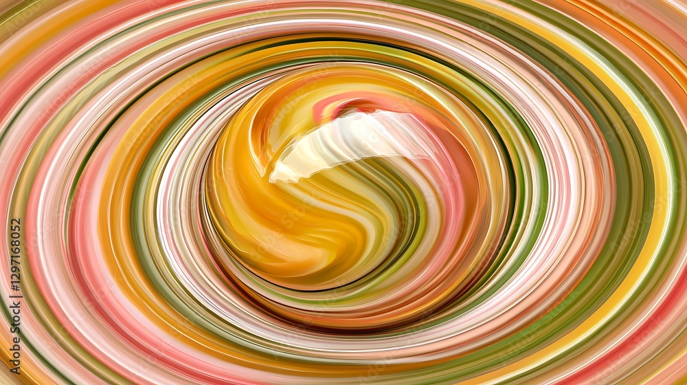 Poster Abstract Colorful Swirl Design with Circular Patterns and Smooth Textures