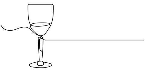 One line  Drawing or illustration Single line drawing of a wine glass illustration of wine glass, One line  Drawing or illustration of white wine, Champagne Toast, Two Wine Glasses, Cheers . 