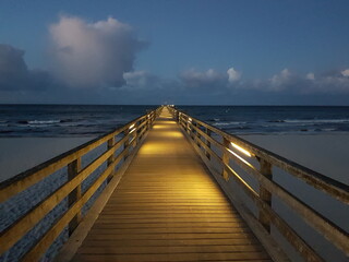 Obraz premium Seebrücke an der Ostsee.