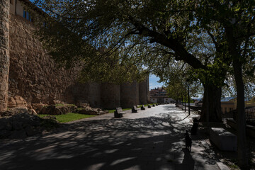 photographs of the landscapes of the Spanish fortified walled city of Ávila