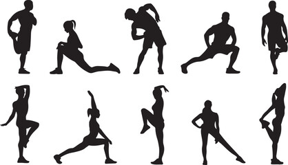 Dynamic Fitness Silhouettes: Ultimate Workout Collection