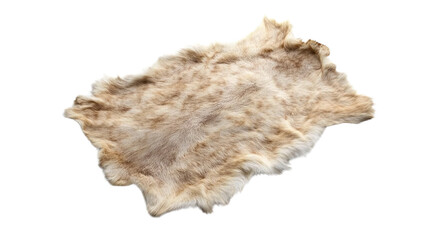 Fototapeta premium Animal fur on a white background.