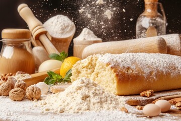 Fototapeta premium Baking food banner