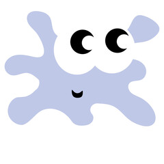 Ink blot (Blue)