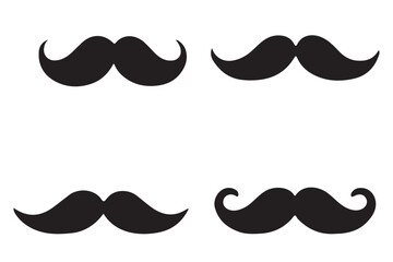 Classic Mustache Collection Vector Illustration for Men's Fashion Style