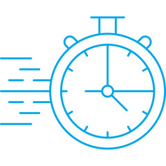 StopWatch single vector icon illustration