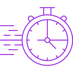StopWatch single vector icon illustration