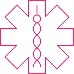 Medical Sign II single vector icon illustration