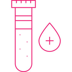 Blood Sample single vector icon illustration