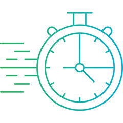 StopWatch single vector icon illustration