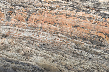 Pattern in glacier scraped stone