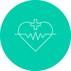 Obraz premium Medical Sign I single vector icon illustration