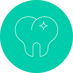 Teeth single vector icon illustration
