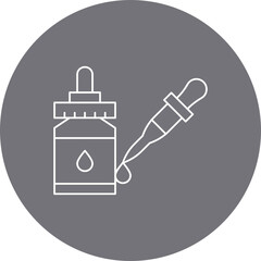 Dropper single vector icon illustration