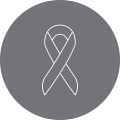 Ribbon single vector icon illustration